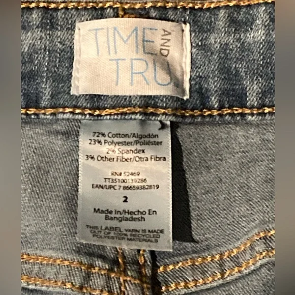 Wide Leg Blue Denim Jeans - Picture 4 of 5